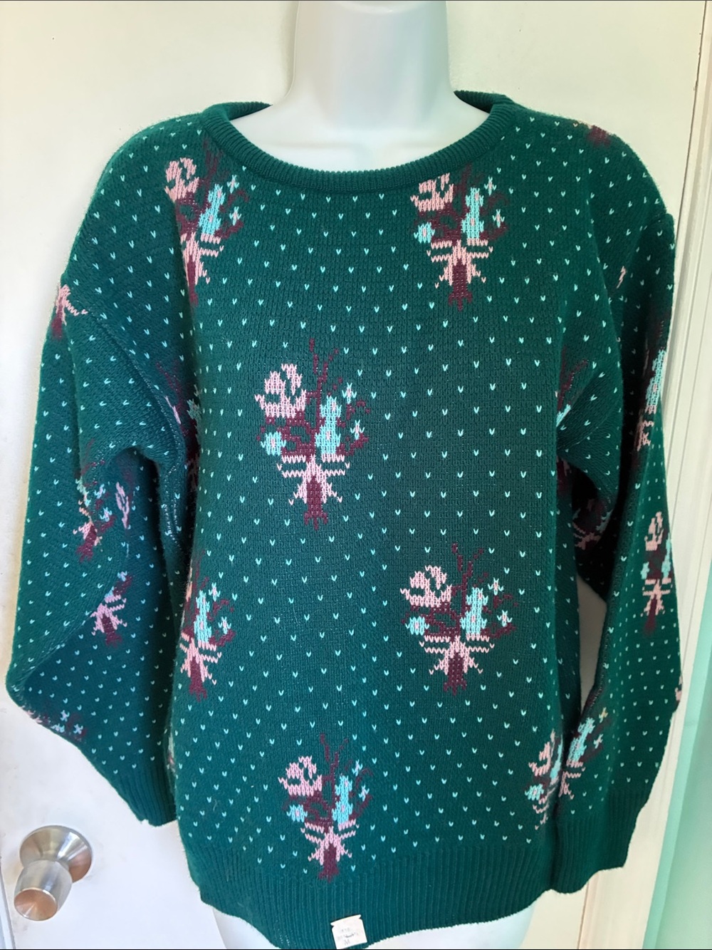 College Point vintage Floral Crewneck Sweater NWT